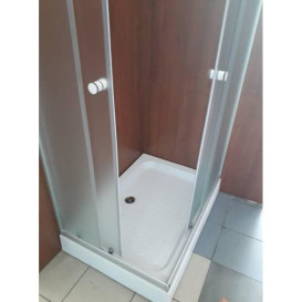 Душевая кабина Sansa 100х80 см профиль сатин/стекло матовое фабрик S100-80/15