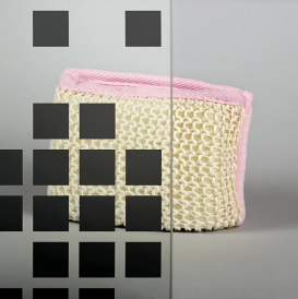 Душевая кабина Sansa 90х90 см профиль черный/стекло прозрачное с узором мозаика S-90/15 (3)