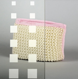 Душова кабіна Sansa 90х90 см профіль сатин/скло прозоре з візерунком мозаїка S-90S/15