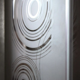 Душевая кабина Sansa 90х90 см профиль сатин/стекло матовое sharm SH-90/15CH