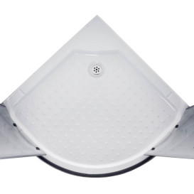 Душевая кабина Vivia 091 Black s line JK New 90х90 профиль сатин/стекло тонированное А0055604