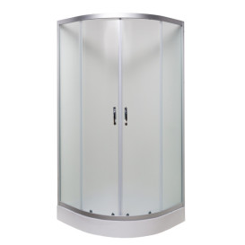 Душова кабіна Vivia 092 JK New 90х90 профіль сатин/скло fabric А0054764