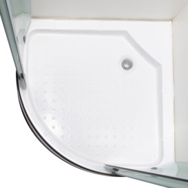 Душевая кабина Vivia 101 RC 100х100 профиль сатин/стекло fabric А0051334