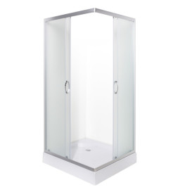 Душова кабіна Vivia 20 JK New 80х80 профіль сатин/скло сіре А0055603