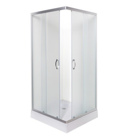 Душова кабіна Vivia 20 JK New 80х80 профіль сатин/скло сіре А0055603