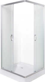 Душова кабіна Vivia 25 JK New 90х90 профіль сатин/скло сіре А0053617