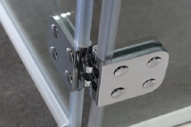 Душова кабіна Volle Benita квадратна 90х90 см орні ліва скло прозорий 10-22-905L