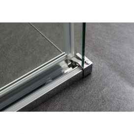 Душова кабіна Volle Leon раздвіжная120х90 см хром/тоноване скло 10-22-244glass