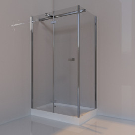 Душевая кабина Volle Libra распашная120х80 см хром/прозрачное стекло 10-22-908glass