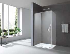 Душова кабіна Volle Teo 117,5х87,5 профіль хром/прозоре скло 10-22-333