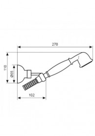 Душевая лейка Emmevi Tiffany золото CO2403 OR