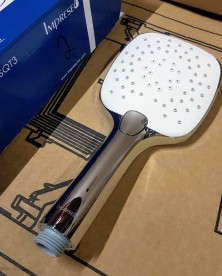 Душевая лейка Imprese квадратная хром/белый  W107SQT3