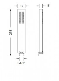 Душова лійка Eurorama Wellness хром R50201C
