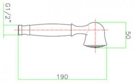 Душевая лейка Fiore латунь бронза 35DOCZ10