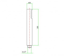 Душова лійка Fiore пластик хром 35DOC020