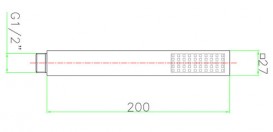 Душевая лейка Fiore Quadro хром 35DOC019