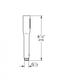 Душевая лейка Grohe Euphoria Cosmopolitan 1-режимная фантомный черный 22126KF0