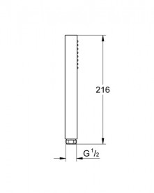 Душевая лейка Grohe Euphoria Cube+Stick 1-режимная хром 27888000