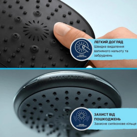Душевая лейка Grohe Vitalio Comfort 110 мм 2-режимная со шлангом хром 26973001