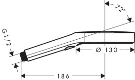 Душевая лейка Hansgrohe Axor ShowerSolutions Ø130 мм 3 режима матовый никель 39772820