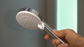 Душова лійка Hansgrohe колекція Crometta Vario EcoSmart хром / білий 26332400