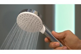 Душевая лейка Hansgrohe коллекция Crometta EcoSmart 1jet хром/белый 26333400