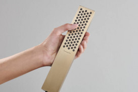 Душевая лейка Hansgrohe Pulsify E 100 1jet EcoSmart+ шлифованная бронза 24321140