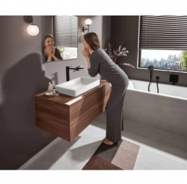 Душевая лейка Hansgrohe Pulsify Select Activation 10,5 см 3-режимная черный матовый 24100670