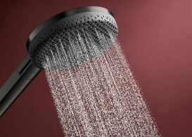 Душова лійка Hansgrohe Raindance Alive Select S 125 3-режимна чорний матовий хром 24500340