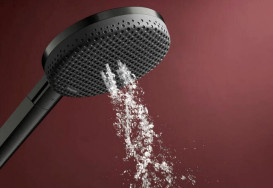 Душова лійка Hansgrohe Raindance Alive Select S 125 3-режимна чорний матовий хром 24500340
