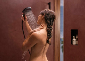 Душова лійка Hansgrohe Raindance Alive Select S 125 3-режимна чорний матовий 24500670