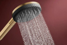 Душова лійка Hansgrohe Raindance Alive Select S 125 3-режимна EcoSmart бронза 24511140