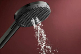 Душова лійка Hansgrohe Raindance Alive Select S 125 3-режимна EcoSmart чорний матовий хром 24511340