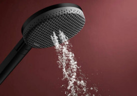 Душевая лейка Hansgrohe Raindance Alive Select S 125 3-режимная EcoSmart черный матовый 24511670