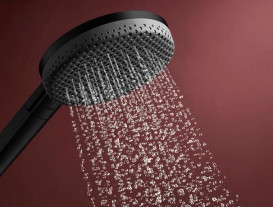 Душевая лейка Hansgrohe Raindance Alive Select S 125 3-режимная EcoSmart черный матовый 24511670