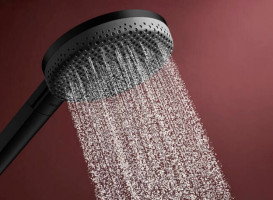 Душевая лейка Hansgrohe Raindance Alive Select S 125 3-режимная EcoSmart черный матовый 24511670