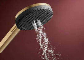 Душова лійка Hansgrohe Raindance Alive Select S 125 3-режимна EcoSmart+ бронза 24512140