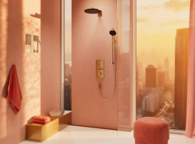 Душова лійка Hansgrohe Raindance Alive Select S 125 3-режимна EcoSmart+ бронза 24512140