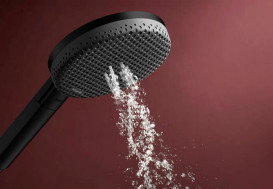 Душова лійка Hansgrohe Raindance Alive Select S 125 3-режимна EcoSmart+ чорний матовий 24512670