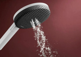 Душова лійка Hansgrohe Raindance Alive Select S 125 3-режимна EcoSmart+ білий матовий 24512700