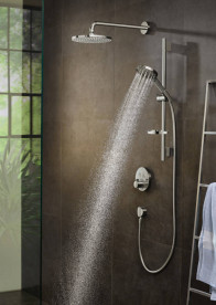 Душевая лейка Hansgrohe Raindance Select S 3-режимная шлифованный черный хром 26014340
