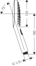 Душова лійка Hansgrohe Raindance Select E 120 3-режимна EcoSmart+ хром 28729000