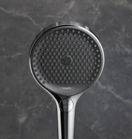Душова лійка Hansgrohe Rainfinity 130 3-режимна EcoSmart+ хром 26862000