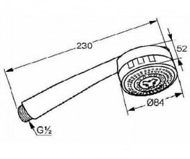 Душова лійка Kludi Zenta 3S хром / чорний 6080086-00