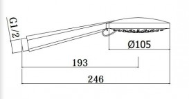 Душова лійка Paffoni Brio хром ZDOC 104 CR