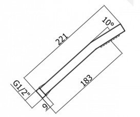 Душевая лейка Paffoni Level хром  ZDOC 054 CR