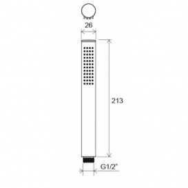Душевая лейка Ravak Chrome 957.00 хром X07P007