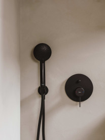 Душевая лейка Roca Stella 100 мм 3-режимная Easyclean черный матовый A5B1B03NB0