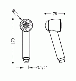 Душевая лейка Tres для посудомоечной машины хром 9134849