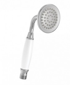 Душевая лейка Tres Tres-Сlasic 78 мм 1 тип струи хром/белый 29963109